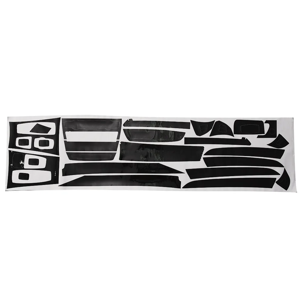 

Car Interior Trim Windows Control Panel Cover Trim Console Gear Panel Sticker Carbon Fiber Pattern For BMW X5 E70 2007-2013