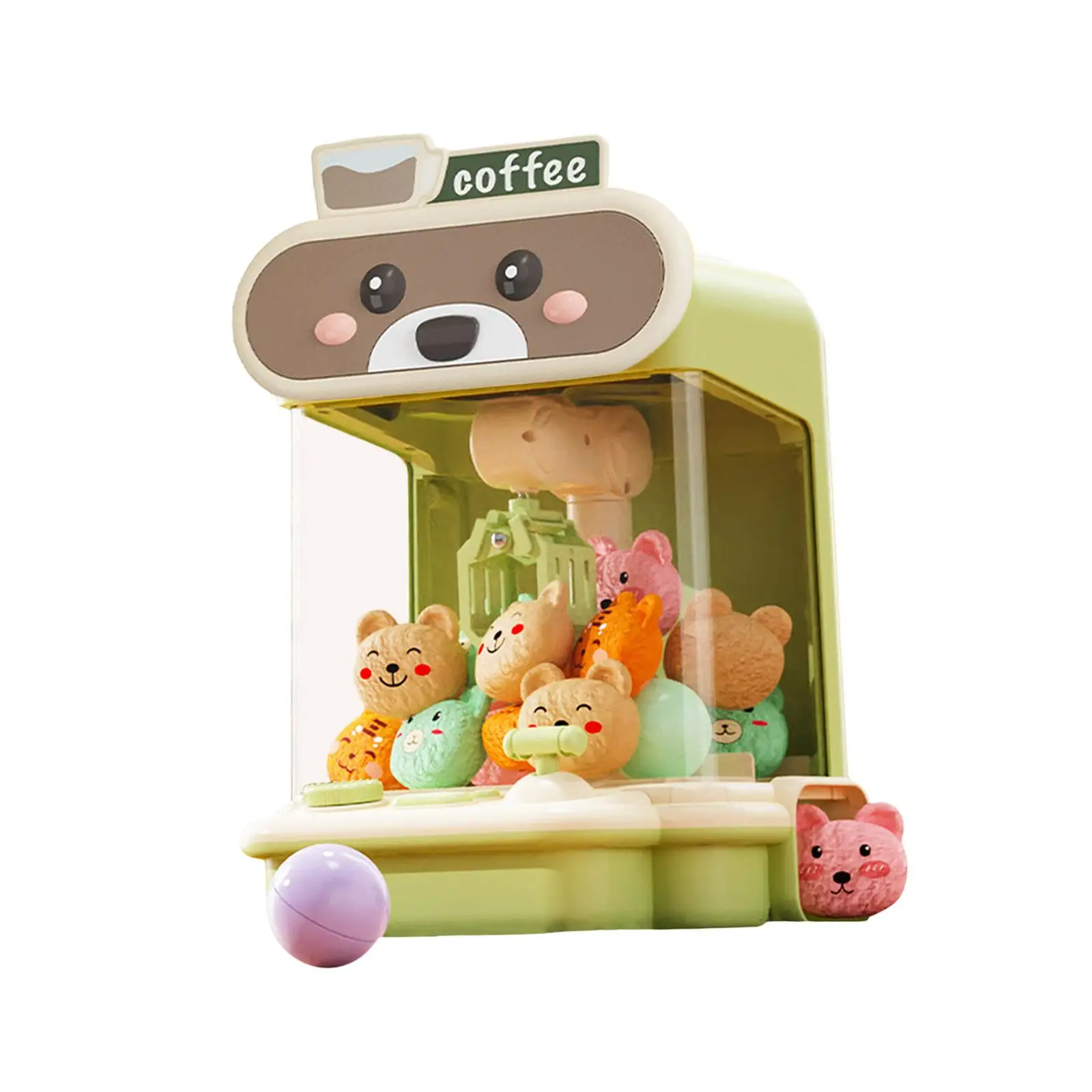 Claw Game Machine for Boy and Girls Exciting Indoor Party Favors with Music Kids Vending Toy Mini Candy Dispenser for 10 Dolls 4