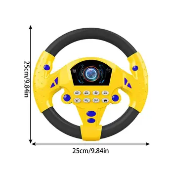 Simulation Driving Car Copilot Steering Wheel Eletric Baby Toys with Sound Kids Musical Educational Stroller Driving Vocal Toys 6