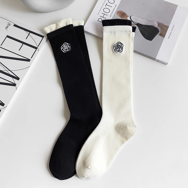 

2024 women's golf socks outdoor sports combed cotton socks