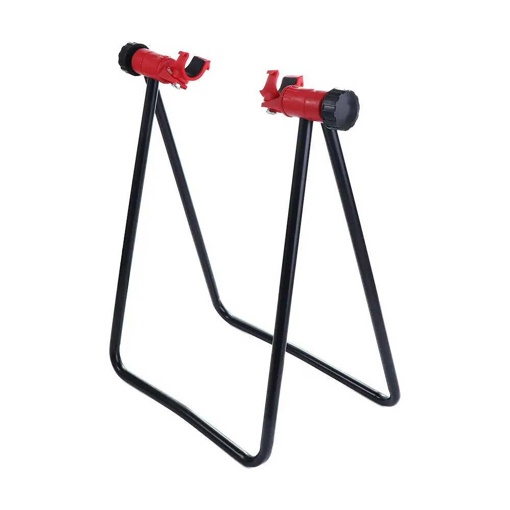 Bicycle Folding Floor Stand Mountain Bike Triangle Vertical Stand Aluminum Alloy Bike U-Shaped Parking Rack Hub Repair Bracket bicycle parts