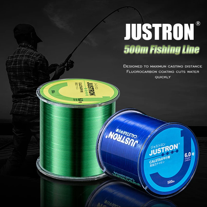 Justron Super Qualitiy Nylon Fishing Line Strong Multifilament Fishing Line  Japan Nylon Line Fishing 2-36LB Various Colors