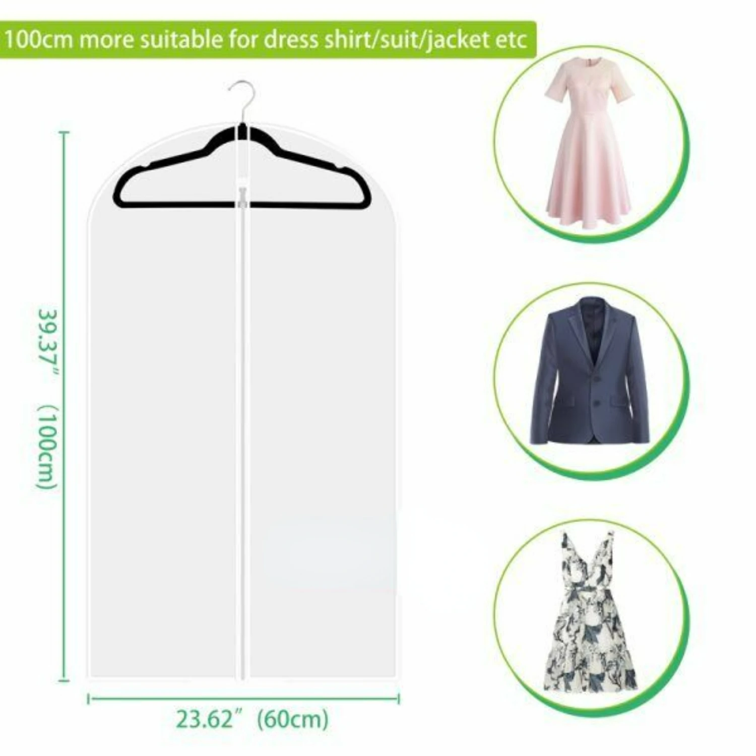 Stylish large protective garment bag keep wardrobe organized