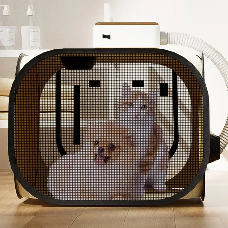 Silent Pet Drying Box Circulating Breathable Blow Dryer Constant Temperature Folding Pet Grooming Hairdryer