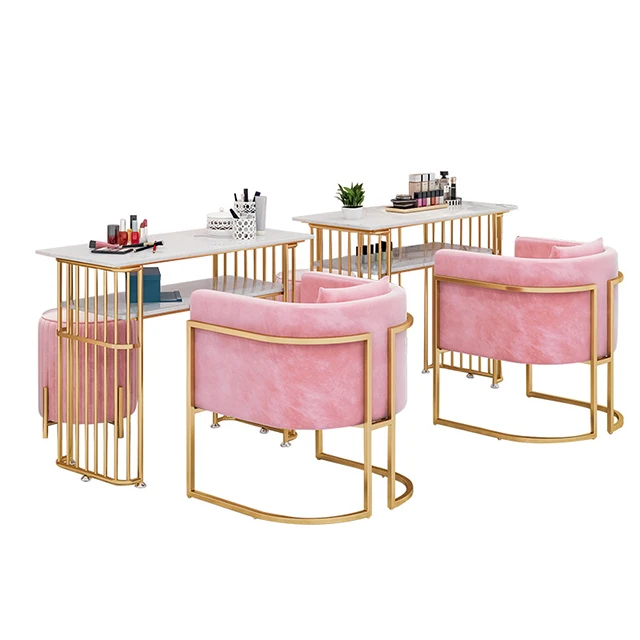 

High Quality Nail Equipment Furniture Manicure Table Set With Sofa Chair And Nail Chair Nice Nail Table