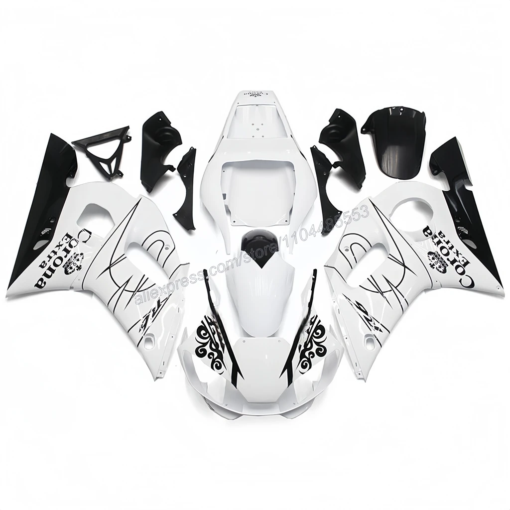 ZXMOTO Front Upper Cowl Fairing For Yamaha YZF-R6 1998-2002 - Unpainted ABS Plastic Replacement
