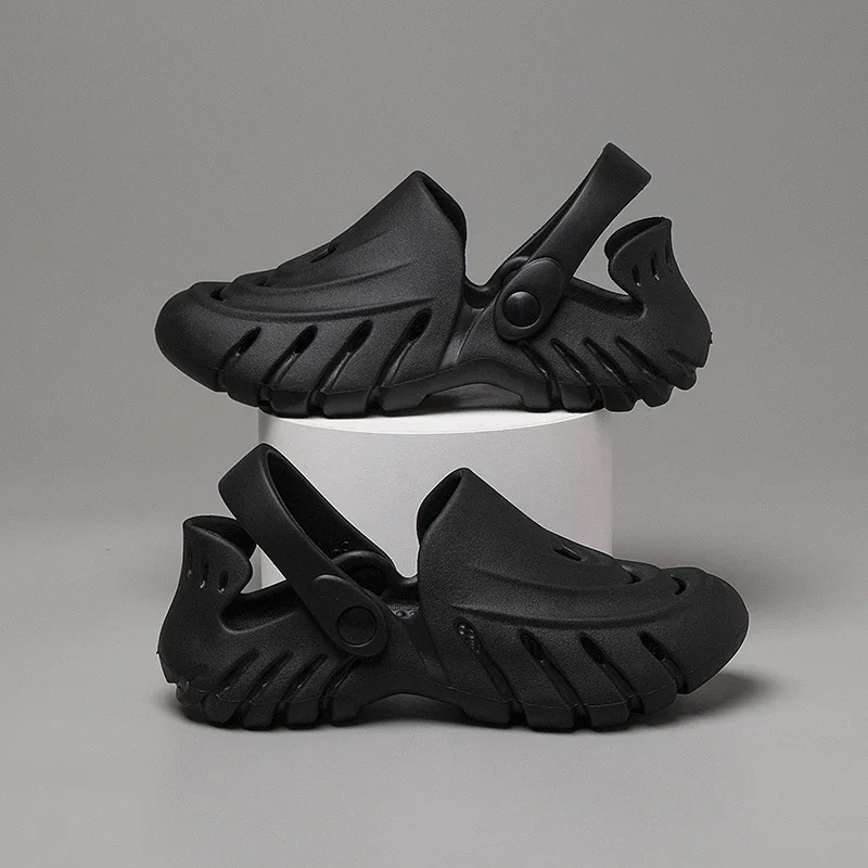 Leather sandals Summer sandals Garden shoes Sports slippers Chef shoes Fashion Men Slippers Beach Sandals Non-slip Garden Shoes Summer Casual Chef Nurse Doctor Flip Flops