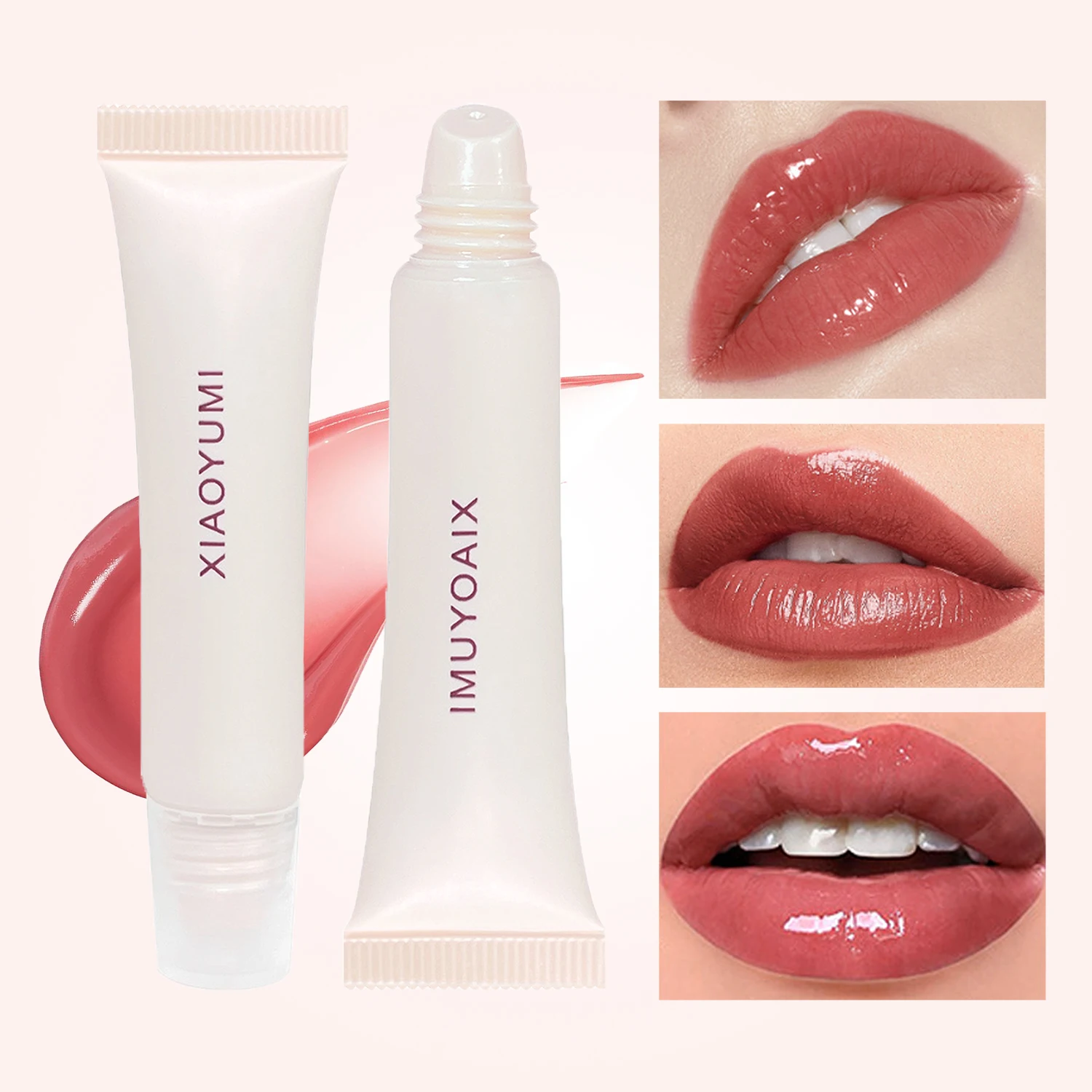 Lip lotion 3 boxed, moisturizing and non-sticky colored lip oil, moisturizing and anti-cracking lip balm, lipstick base lip loti 2
