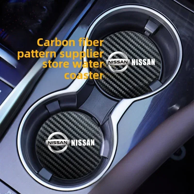 Car accessories Waterproof Coaster Non Slip Water Cup Pad Mat For Jaguar XF XJ XE S-Type F-Type X-Type F-Pace I-Pace XFR XKR