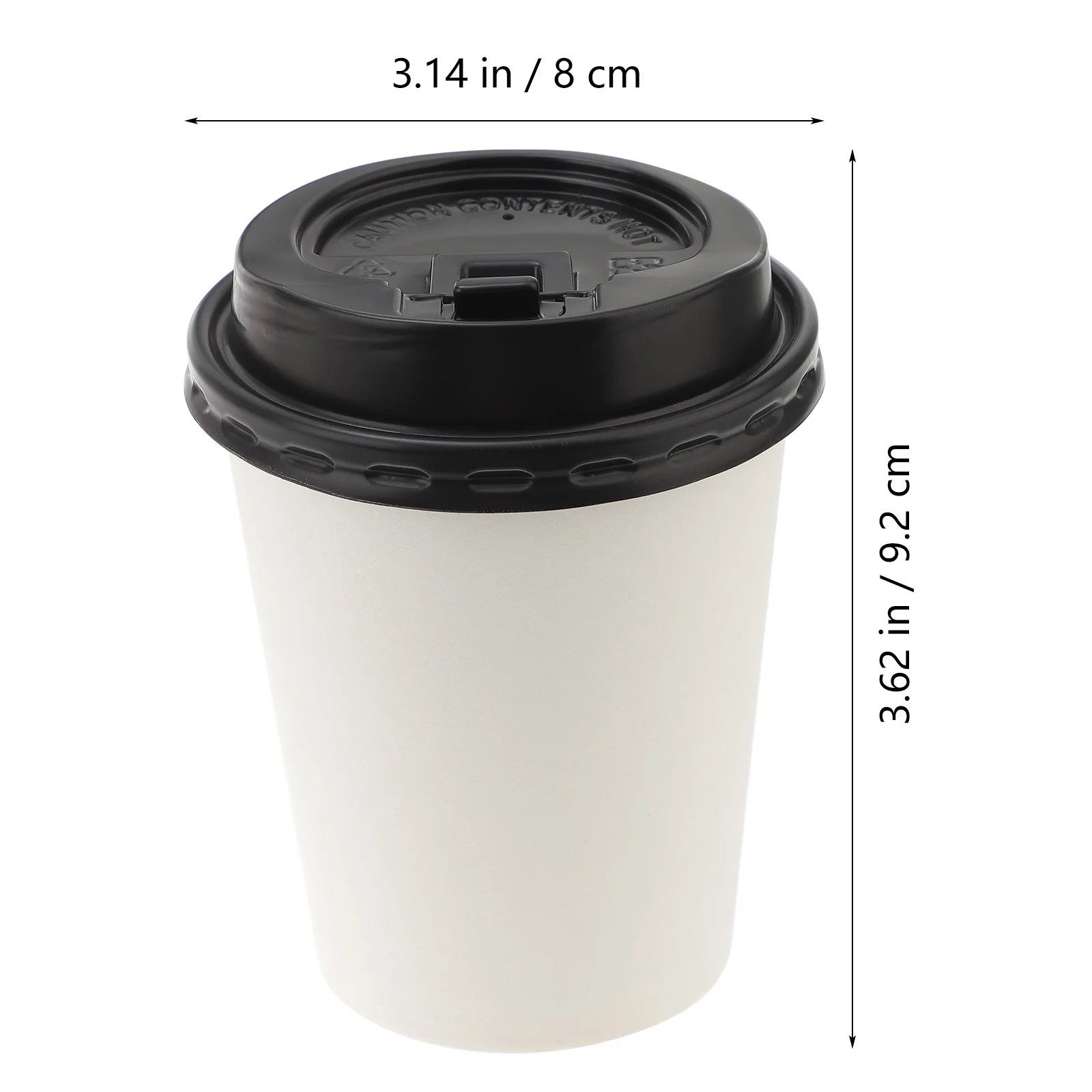 50pcs Disposable Coffee Cups Insulation Takeaway Double-layer Paper Cup with Lid 280ml 350ml for Party Wedding Drinking Cups