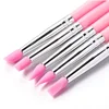 5Pcs/Set Silicone Nail Art Pen Brush UV Gel Polish Tip 3D Image DIY Dotting Polish Brushes Sculpture Pen DIY Manicure Tool 1