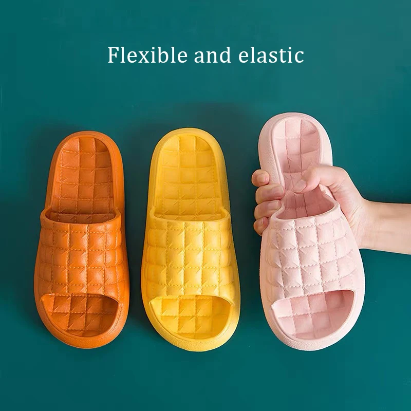 

Unisex Slippers Summer Soft Comfortable Indoor Home Shoes Men Non-slip Massage Bathroom Slides Women Hotel Beach Flip Flops