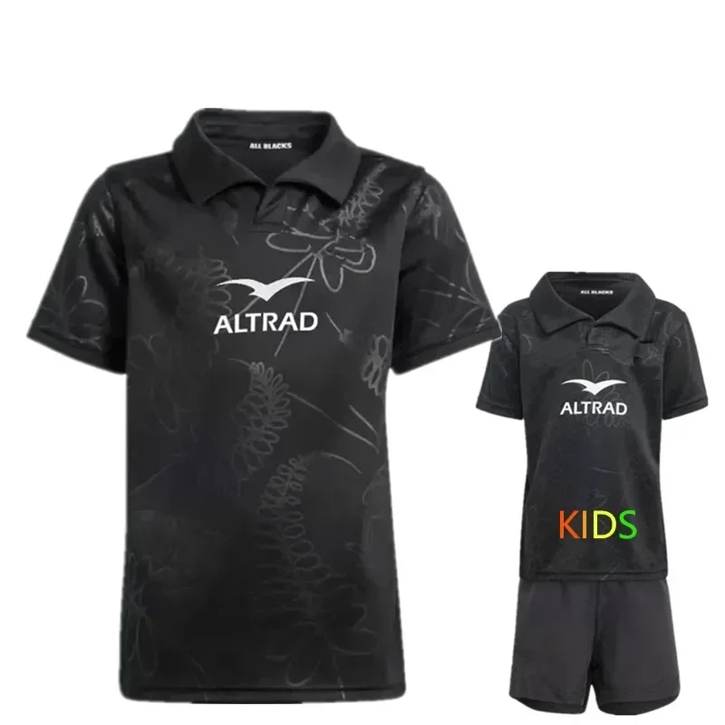 Rugby Jersey Kids-Men's Size S-5XL Print Name Number 20024 New Zealand All Blacks
