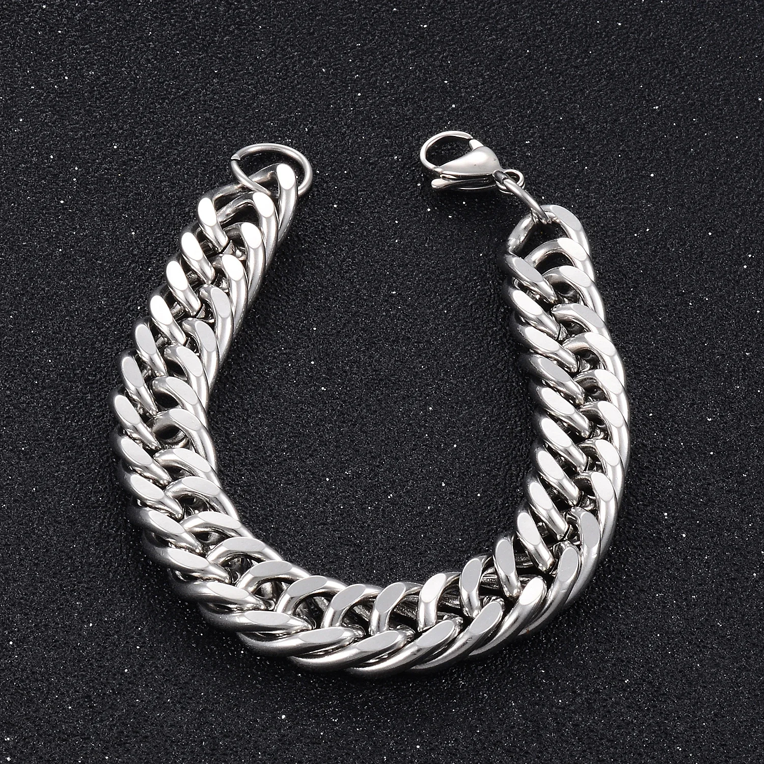 Stainless Steel Bracelets 9.2mm Width Cuban Bracelet Link Hand Chain
