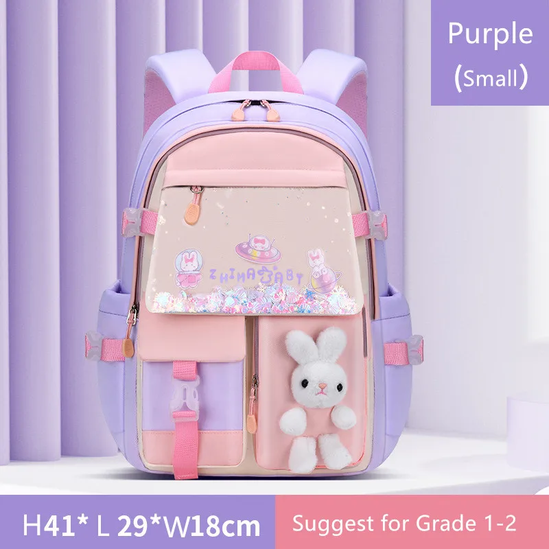 cute school backpack girls schoolbag waterproof book bag student backpack with many pockets elementary school bags for children 5
