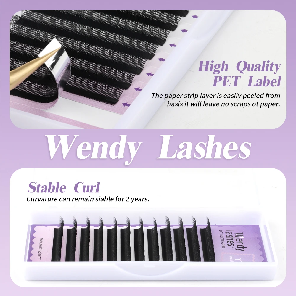 Wendy Lashes W Shape Bloom 3D/4D/5D/6D/8D Premade Volume YY Shape Fake Eyelashes Makeup Supplies High Quality Natural Cílios YY — view 3