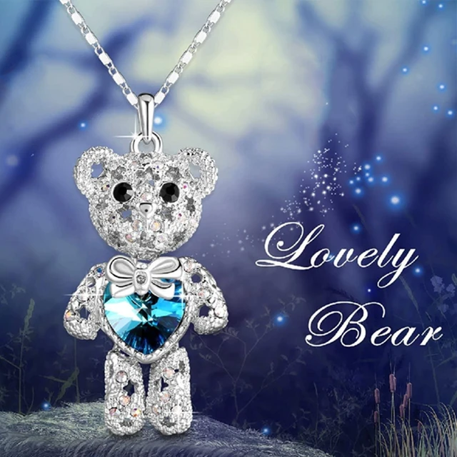 2021 New Full Diamond Bear Necklace Hip Hop Pendant For Men And Women  Jewelry Gift273H From 28,37 € | DHgate