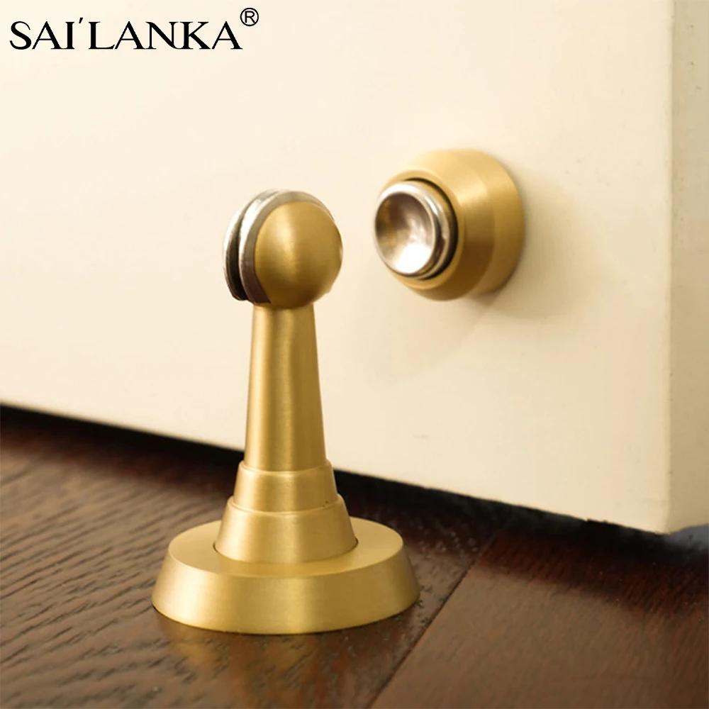 

SAILANKA Door Stopper Home Improvement Copper Wall Floor Strong Magnetic Floor Stopper With Copper Touch tope de puertas para