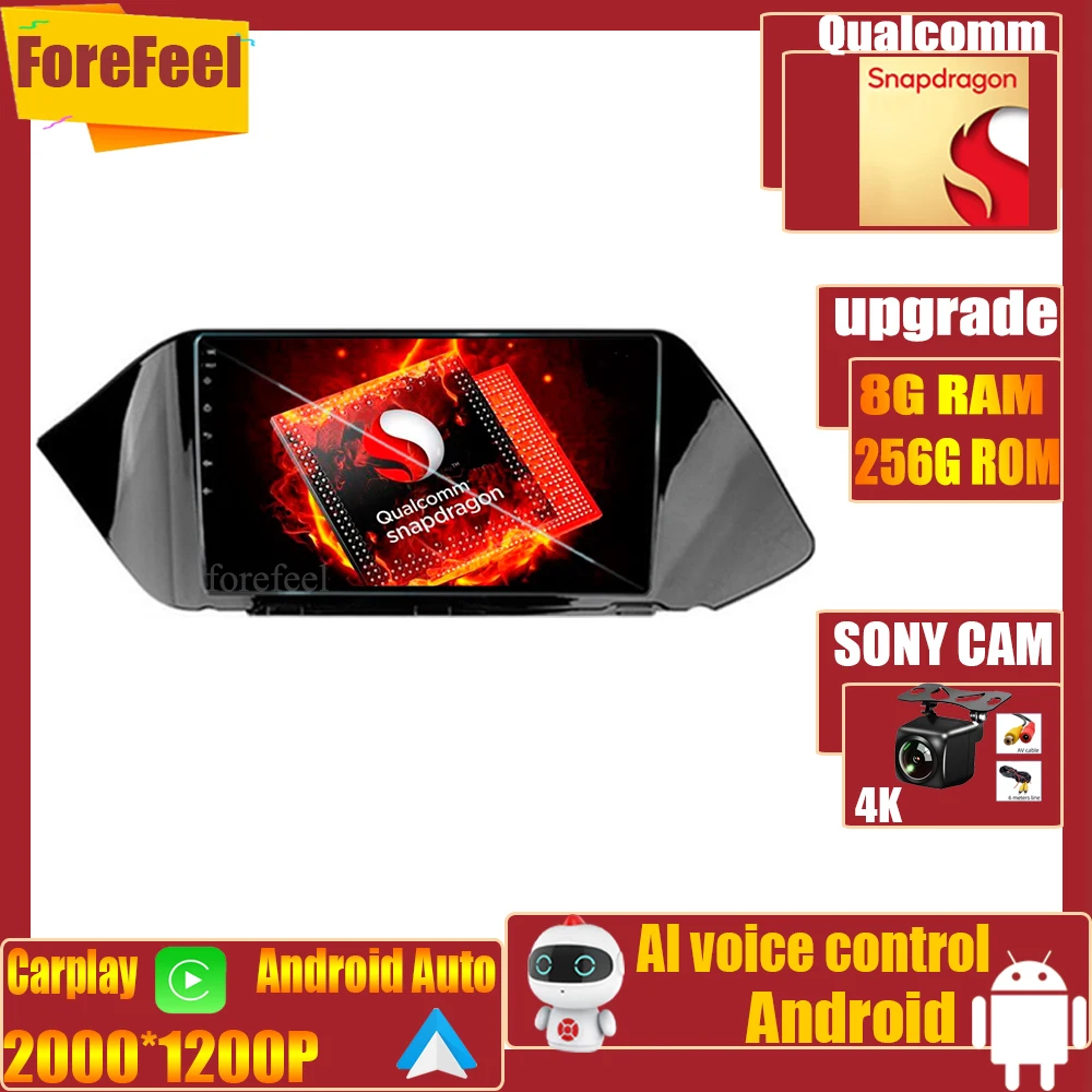 

Автомобильный мультимедийный плеер Qualcomm, радио, GPS, Android, для Hyundai Sonata DN8 2019 2020