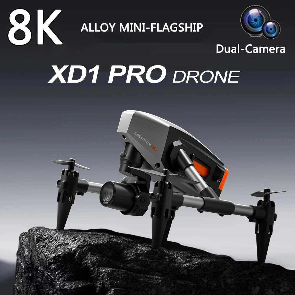 XD1 미니 합금 아키텍처 드론, 8K 전문 듀얼 카메라, 5G 와이파이, 4 면 장애물 회피, 광학 흐름 쿼드콥터, 신제품 