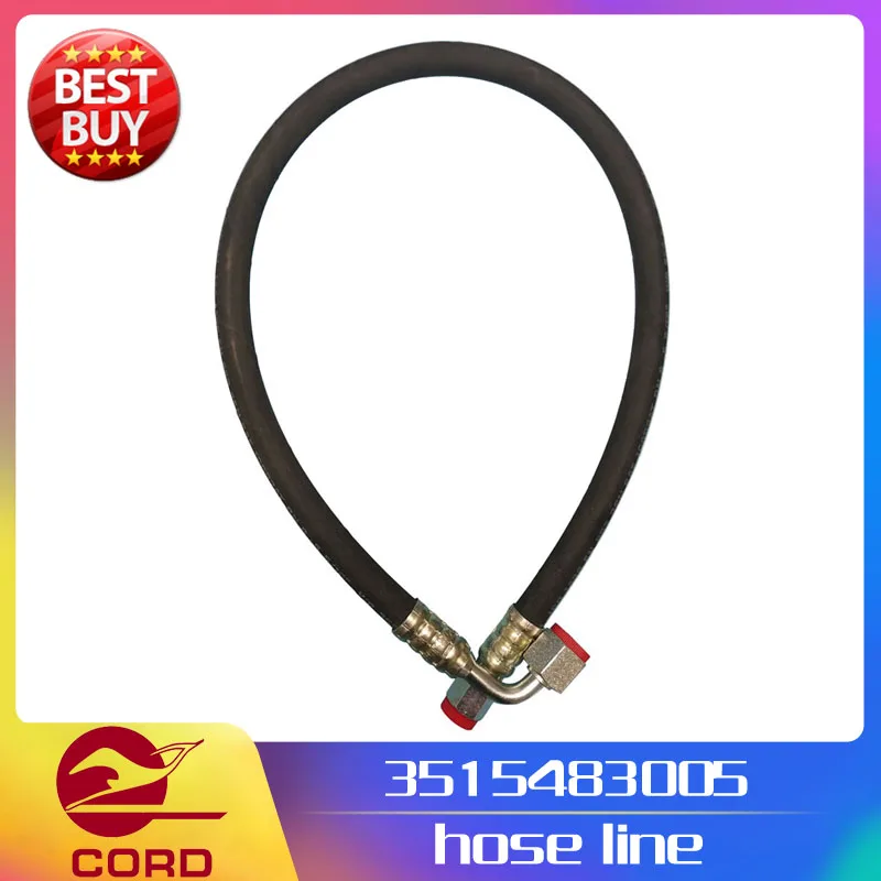 Linde forklift part 3515483005 hose pipe hoseline oil pipe use on 351 1283 diesel truck H25 H30 HT25 HT30 new service spare part 1pc one piece diesel kerosene furnace special copper pipe fittings copper wire connection