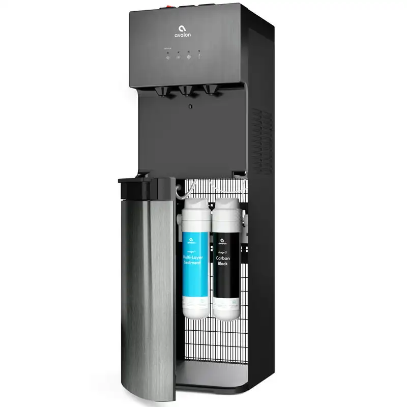 

Self Cleaning Bottleless Water Cooler Dispenser, Black