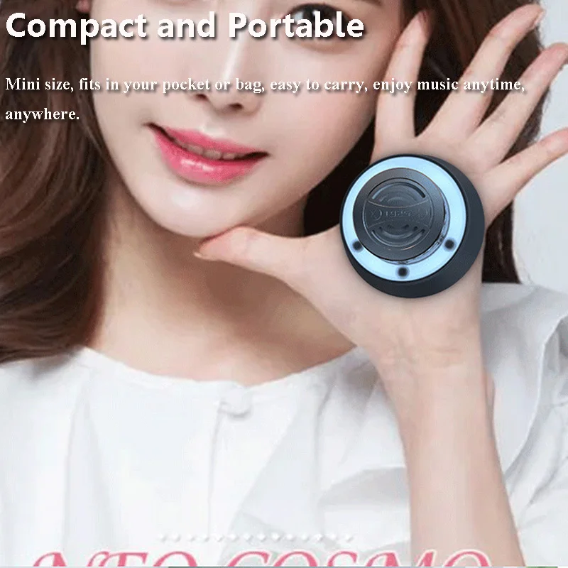 Mini Bluetooth Speaker Shower Subwoofer IP67 Waterproof Handsfree Call Loudspeaker With Suction Cup for Bathroom Pool Beach