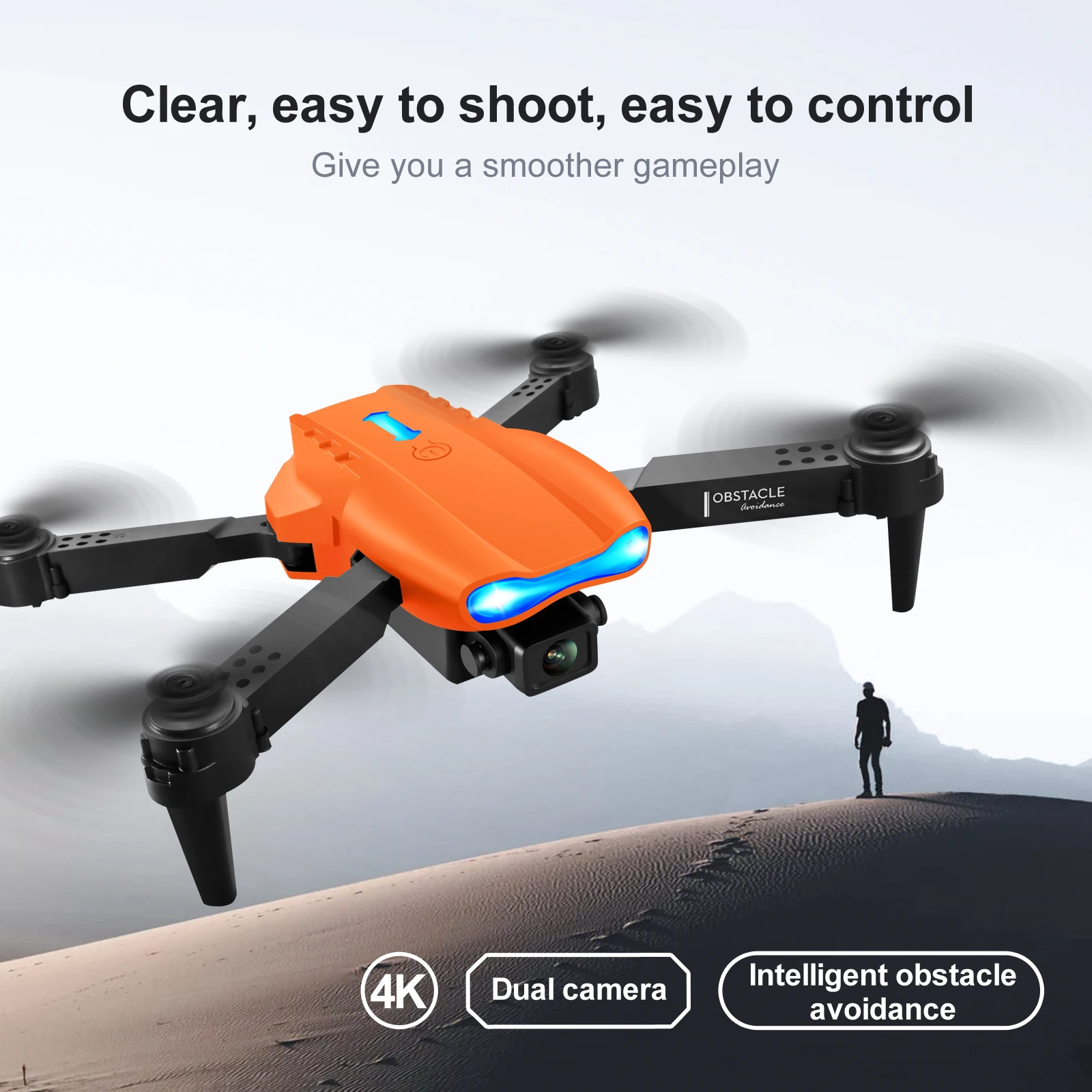 fly x5 explorers 4ch 2.4 g remote control quadcopter New E99 K3 PRO Rc Drone 4k Profesional HD Dual Camera Obstacle Avoidance WIFI FPV Foldable Quadcopter Adults Remote Control Toys orb remote control mini quadcopter