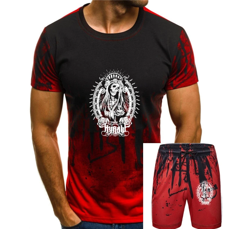 

Hyraw Men T Shirt Dia De Los Muertos Day Of The Dead Skeletons Tattoo Santa Muerte Design T Shirts Casual Cool