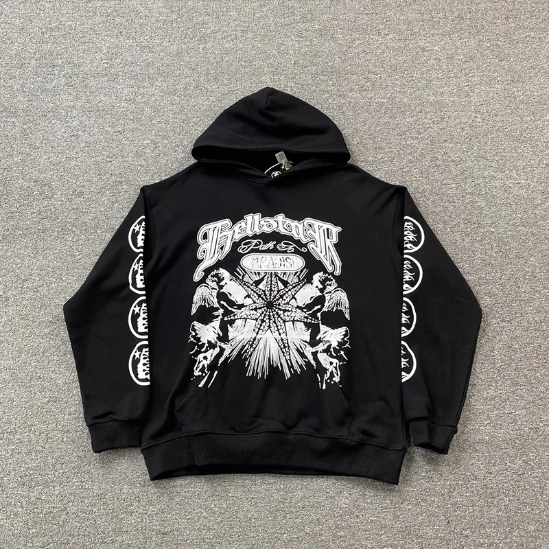 

Fashion Printing Black Hellstar Pullover Sweatshirts Autumn Winter All-match Outdoor Men's And Women's Hoodies