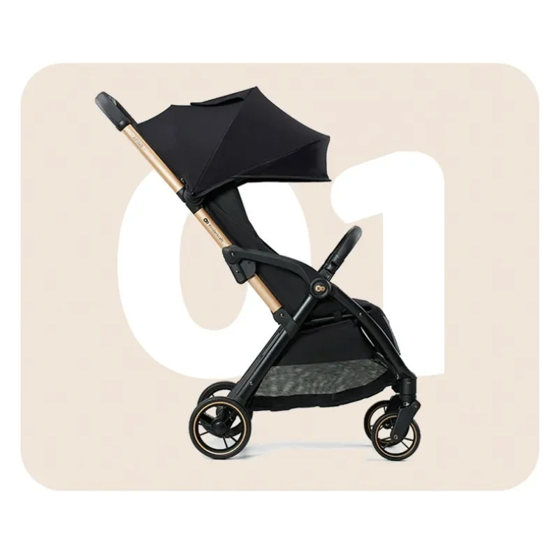 Baby strollers can sit on or lie on, light foldable boarding baby strollers, portable strollers
