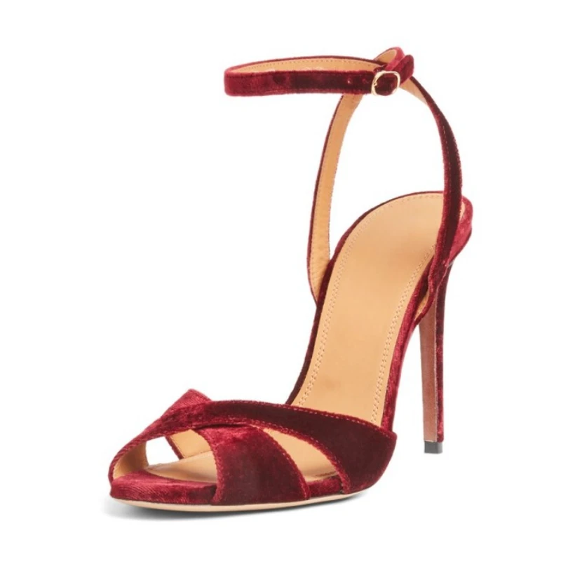 

2024 Summer New Fashion Dress Party Banquet Sandals for Women High Heels Designer Elegant Sexy Simple Big Size Shoes 43 45 47