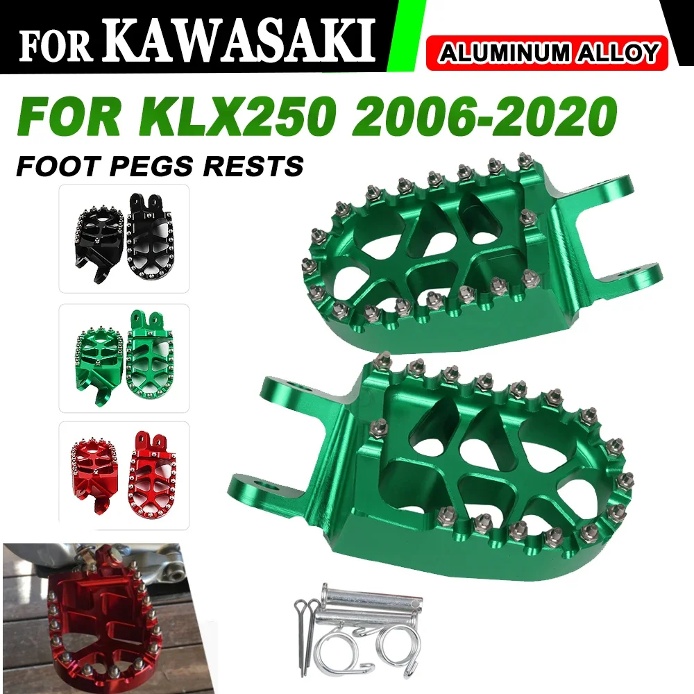 KAWASAKI KLX250 2006-2008 Motorcycle Footrests Foot Pegs Pedal