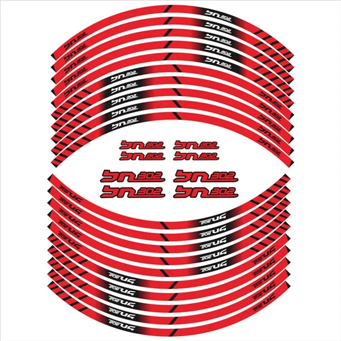 

For Benelli BN302 Motorcycle Parts Contour Wheel Decoration Decal Sticker - D