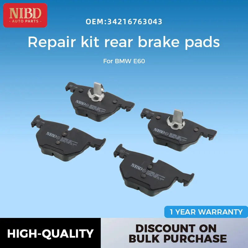 34216763043 Repair kit rear brake pads For BMW E60