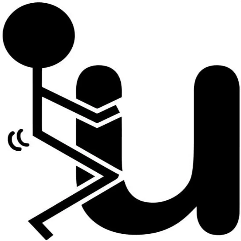 

Автомобильная виниловая наклейка FK U-Stick-F You-Funny, аксессуары для автомобиля, 10 см * 9 см