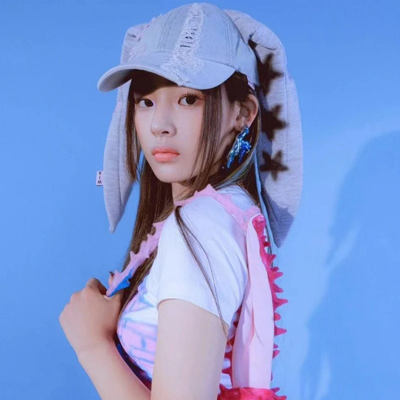 

Cowboy Graffiti Cap Women Rabbit Ears Caps Girl Sweet Cool Hip Hop Baseball Cap Cute Long Ear Hats Cotton Punk Bonnet Animal Hat