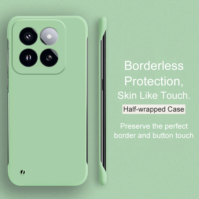 Ultra-Thin Candy Color Borderless Hard Case - Sleek Protective Back Cover Coque