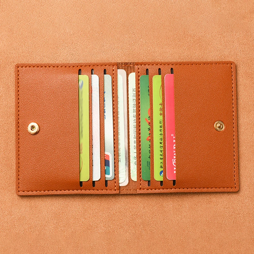 

Fashion Plain Color Card Holder Ultra-Thin Card Holder Personalized Reusable Coin Purse for Card Storaging Gift for Birthday