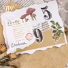 JIANWU 6cm*300cm Retro English Washi Tape Kawaii Version Kraft Paper tape Stationery Cute Journal Collage Masking Tape 3