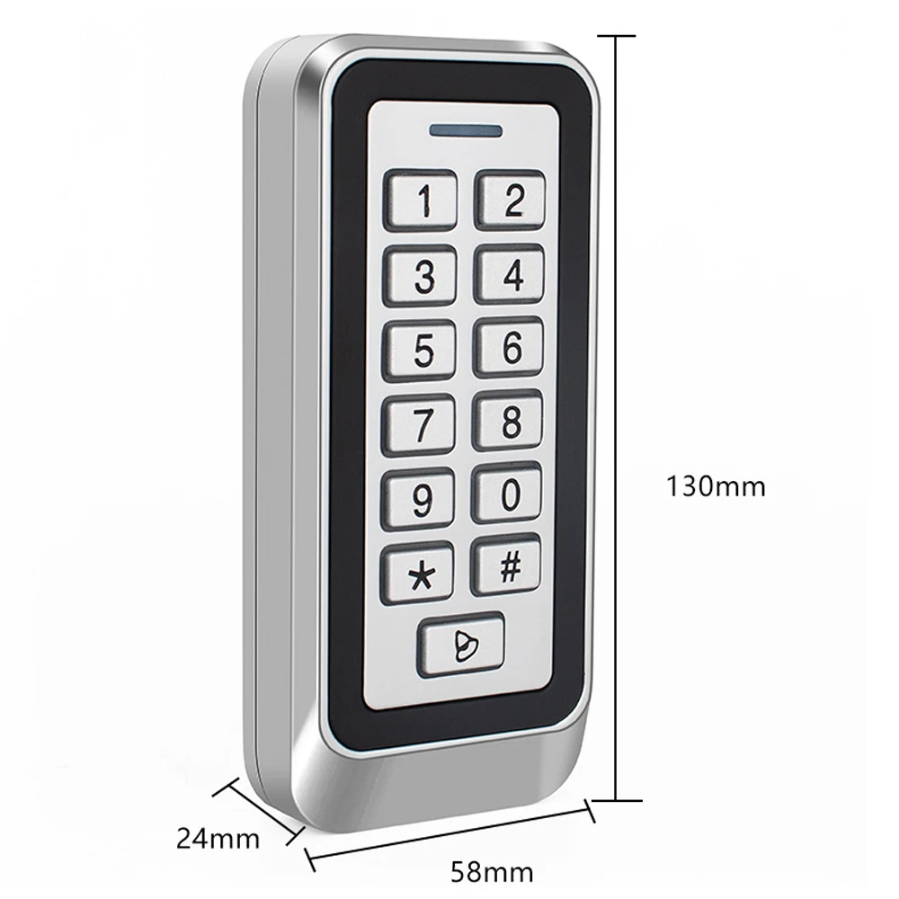 Access Control Backlight Waterproof IP68 Metal Door Standalone Access Control 60