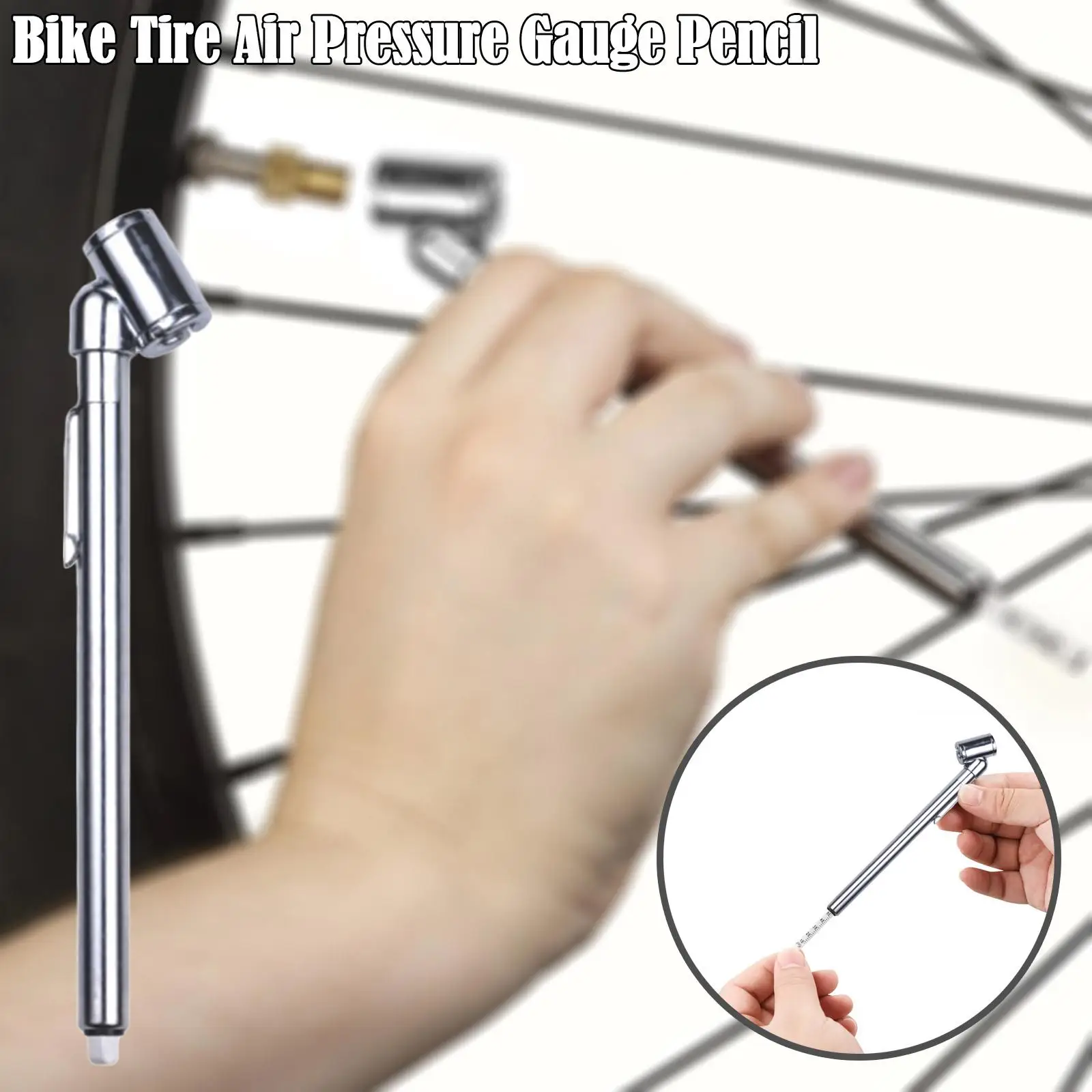 10-150PSI Vehicle Tire Air Pressure Gauge High Precision Pressure Measuring Pen For Vehicles Tester Dual Head Service Gauge K1N7