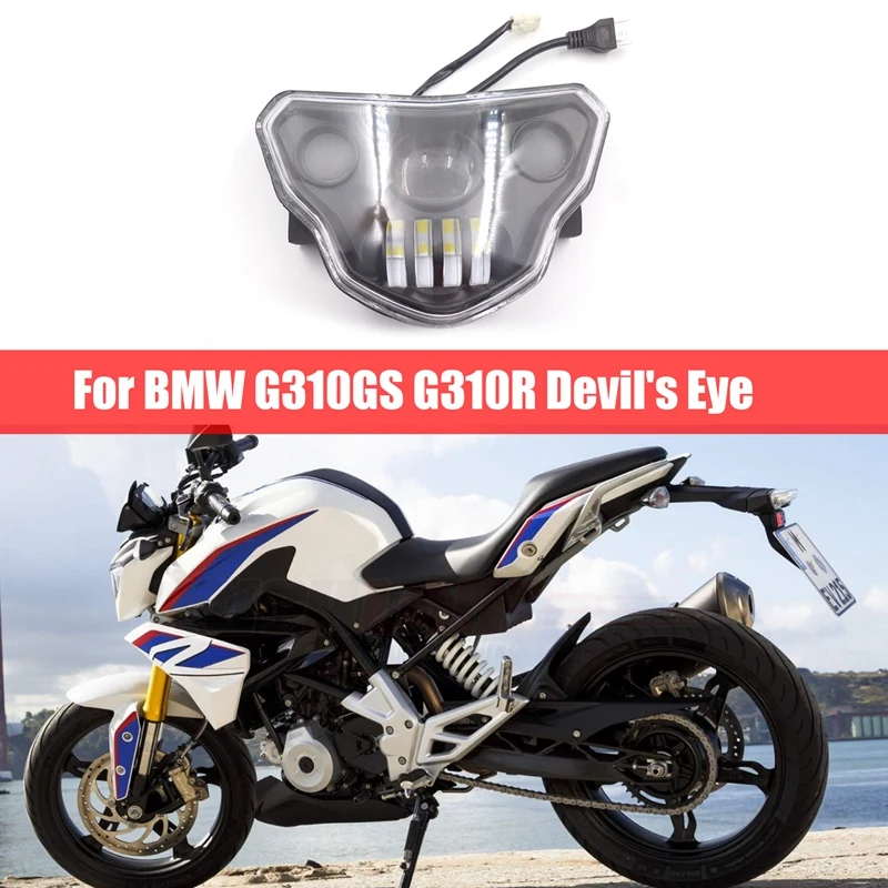

Светодиодная фара в сборе BB741, фара для мотоцикла, светодиодная фара для BMW G310GS G310R Devil's Eye