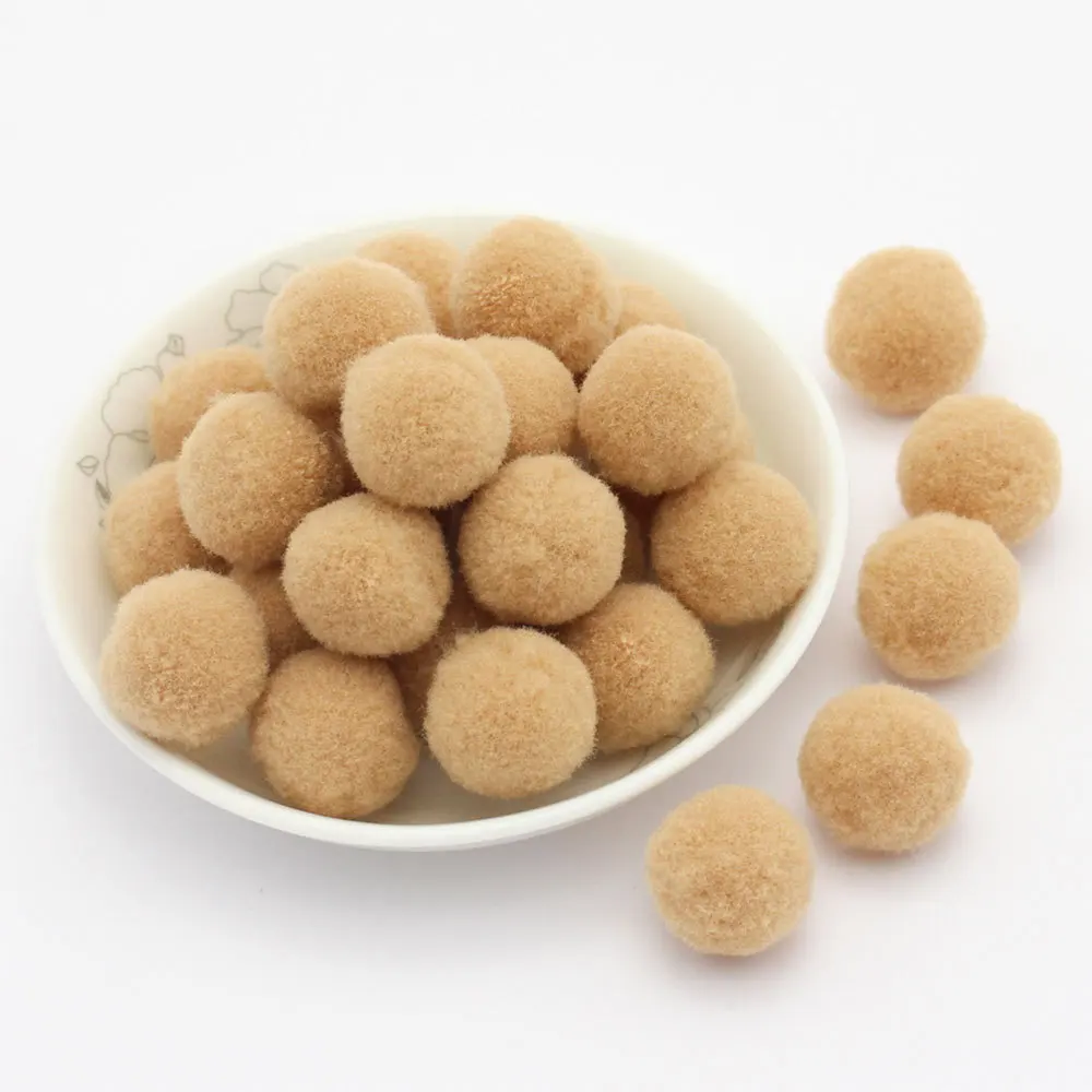 8/10/15/20/25/30mm Pompons Flauschige Weiche Bommel für DIY Handgemachtes Kinderspielzeug Puppen Nähen Kleidungsdekoration Zubehör 300-30 Stück – Detail 23