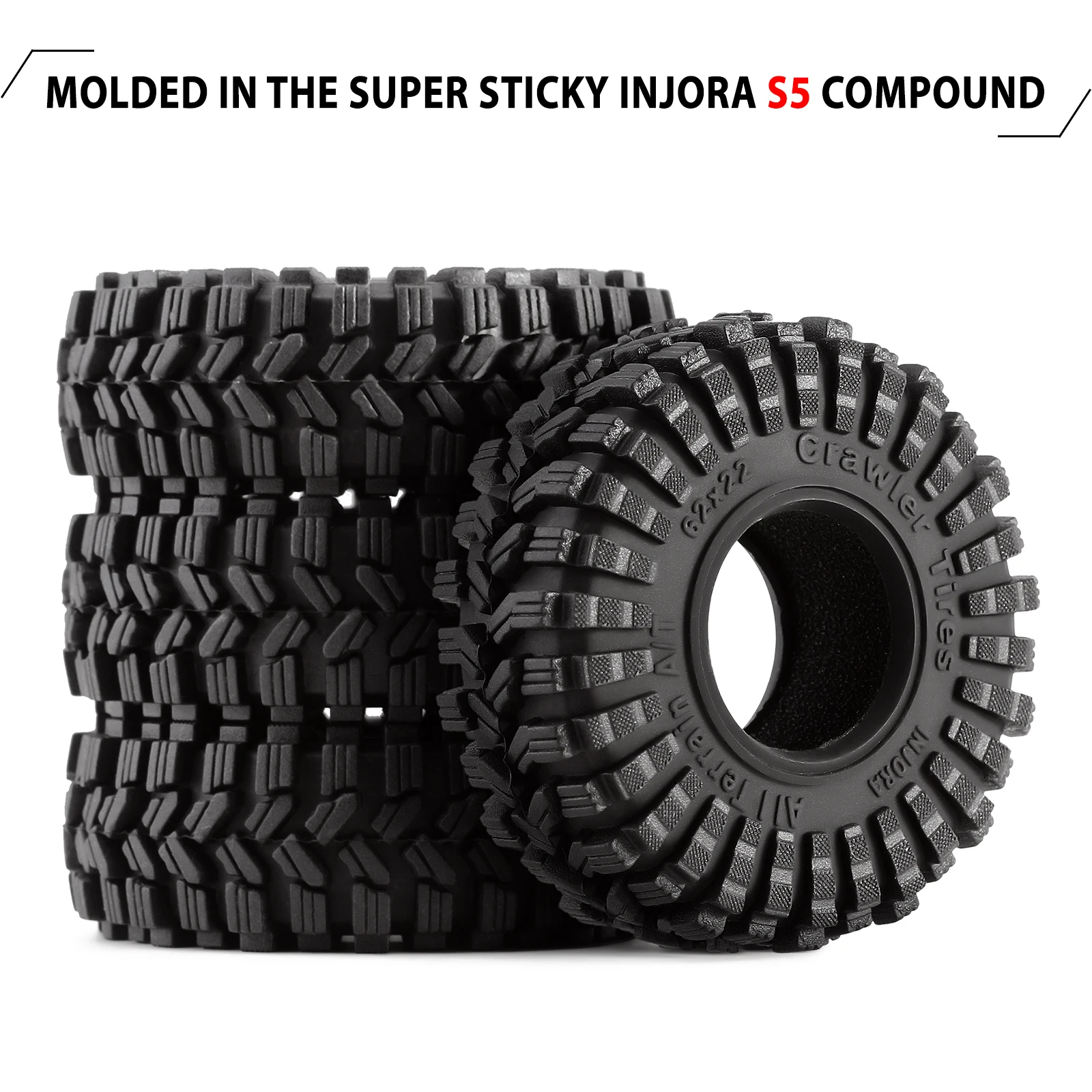 SOREX タイヤ 24R (新品) INJORA キング トレッカー スーパー ソフト スティッキー 1.0