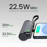 SHARGE Flow Mini 2 Portable Charger 22.5W Max Fast Charging 5000mAh Power Bank Mini Battery Pack for Android iPhone16/15 Series - Image 2