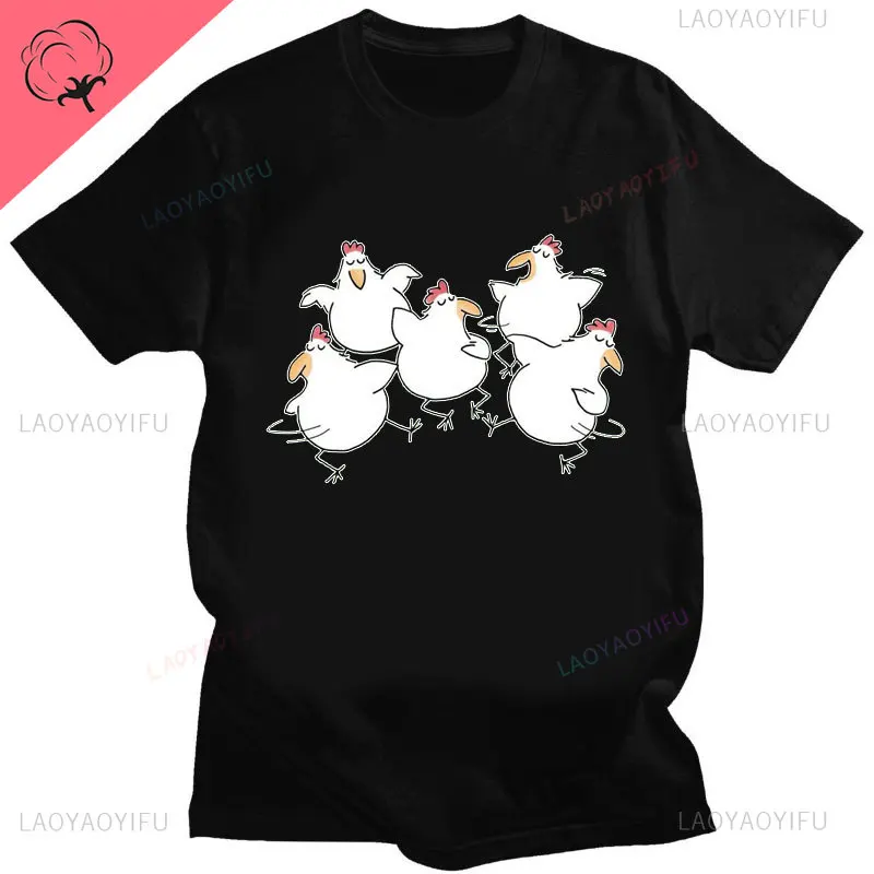 ME SUDA LA POLLA Cute Chicken Cartoon Print Tshirt Men Women Casual Cotton Unisex Sports Top T Shirt Streetwear Creativity Shirt