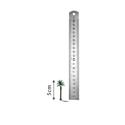 Set of 20 Miniature Coconut Palm Trees for Tropical Decor and DIY Projects (5cm)