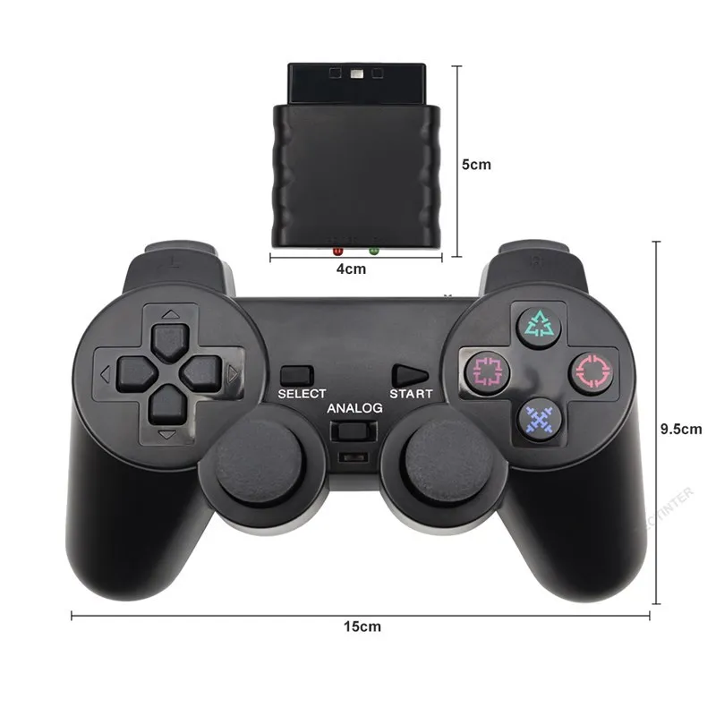 Wireless Gamepad for Sony PS2 Controller for Playstation 2 Console Joystick Double Vibration Shock Joypad  USB PC Game Controle