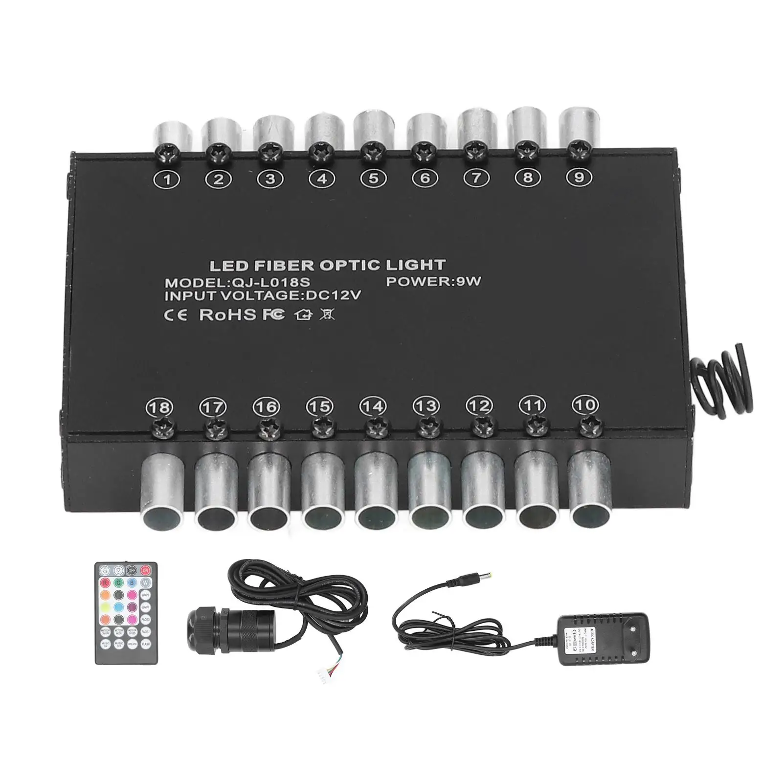Colorful Optic Star Ceiling Light Kit-9W Single Head with 18 Holes for home & for ktv D&eacute;cor